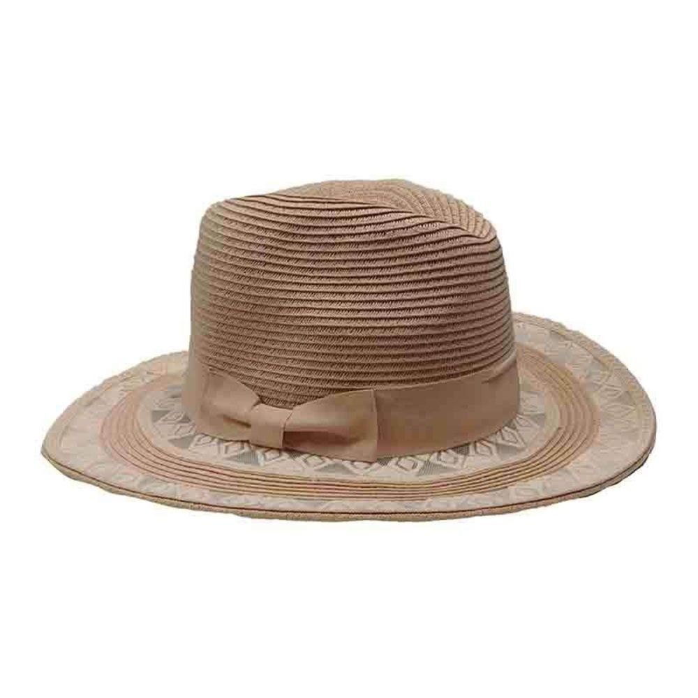 ✨2xHP✨Diamond Design Lace Brim Fedora✨